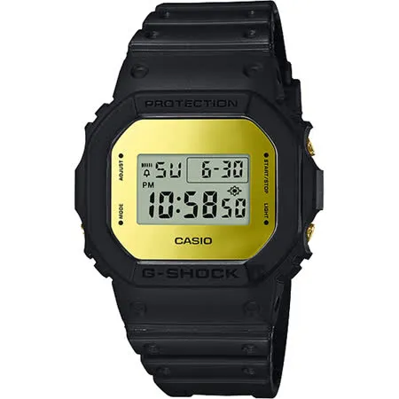 CASIO 卡西歐 G-SHOCK 35周年 MIRROR DW-5600 經典王者手錶-鏡面金 DW-5600BBMB-1 / DW-5600BBMB-1DR