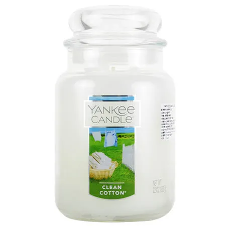 YANKEE CANDLE 香氛蠟燭 623g-清爽棉