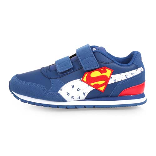 (童) PUMA JL ST RUNNER V2 V PS 男兒正義聯盟休閒運動鞋-慢跑 藍白紅
