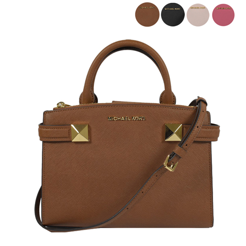 MICHAEL KORS Karla系列鉚釘防刮皮革手提兩用包.四色