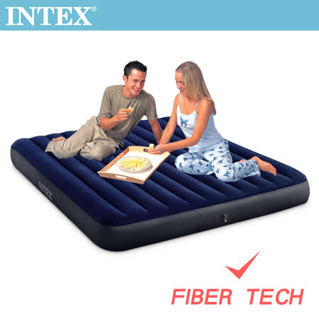 【INTEX】
經典雙人特大(新款FIBER TECH)充氣床