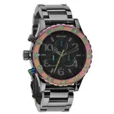 NIXON The 40-20 CHRONO 強眼魅力運動腕錶-彩框x黑-A0371698