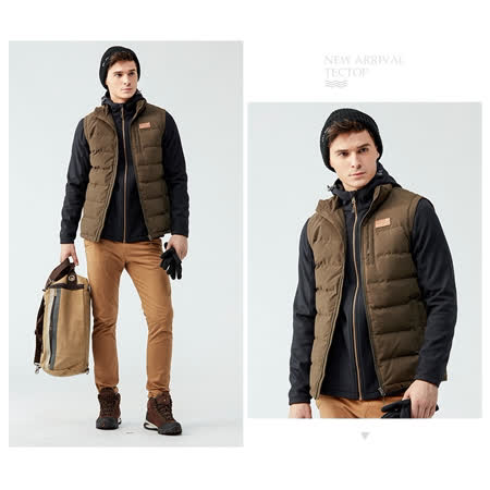 TECTOP
中厚羽絨背心軍綠色