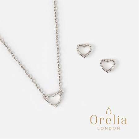 Orelia 英國飾品 
愛心項鍊耳環超值組