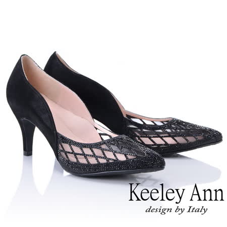 Keeley Ann
鏤空水鑽全真皮跟鞋