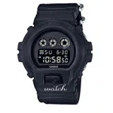 G-SHOCK 潮男必備 軍事風格 耐衝擊構造 尼龍錶帶 LED背光 男錶 DW-6900BBN-1DR