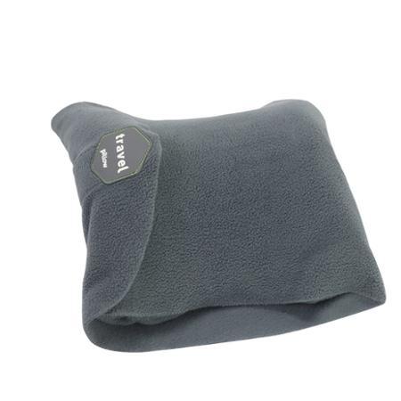 PUSH!旅遊用品超軟頸部支撐機上枕頭午睡頸枕飛行頭枕旅行枕頸椎枕黑色S57