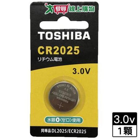 東芝 鈕扣電池CR2025-1入卡