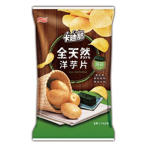 卡迪那全天然洋芋片海苔口味110g