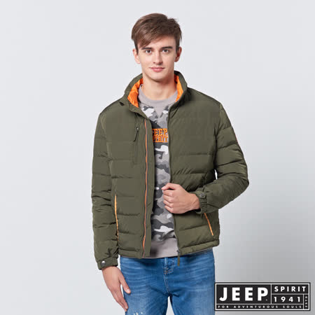 JEEP
潮男立領羽絨短版外套