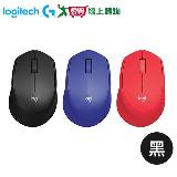 Logitech羅技 靜音無線滑鼠M331-黑