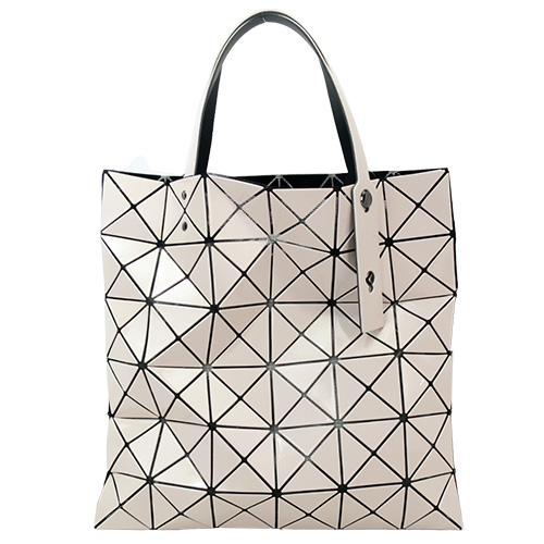 ISSEY MIYAKE 三宅一生BAOBAO幾何方格6x6手提包(卡其)