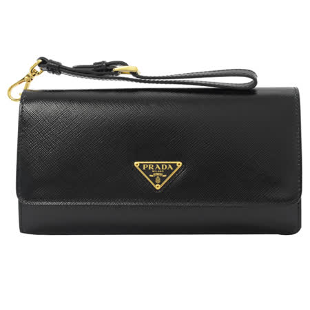 PRADA 
亮漆防刮手提長夾