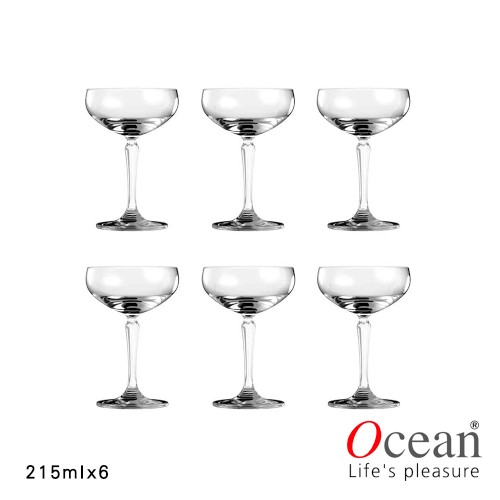 【Ocean】Connexion 寬口香檳杯 215ml(6入)