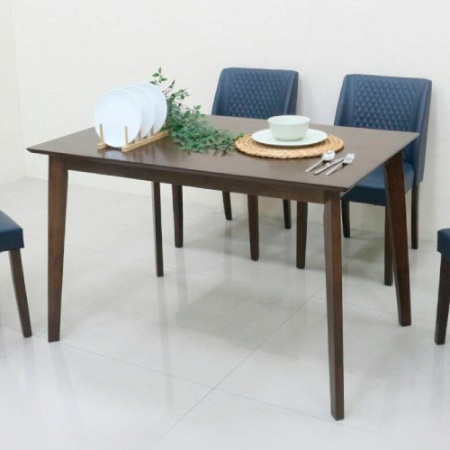 AS-爾達胡桃色4尺餐桌-120x75x75cm