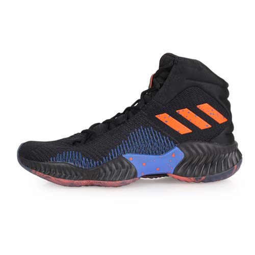(男) ADIDAS POR BOUNCE 2018 籃球鞋-訓練 高筒 愛迪達 黑橘藍