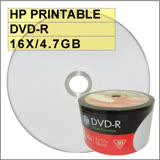 惠普 HP PRINTABLE DVD-R 16X 4.7G 可列印空白光碟片 600片