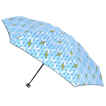 【2mm】100%遮光 采漾印花黑膠降溫五折手開傘