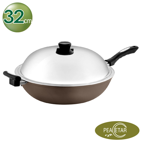【鼎王】必仕達 Peacetar 輕食主義二代深型料理炒鍋(32cm)