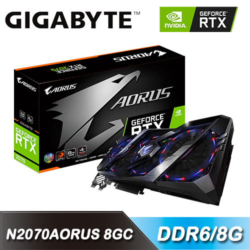 【GIGABYTE 技嘉】N2070AORUS-8GC 顯示卡