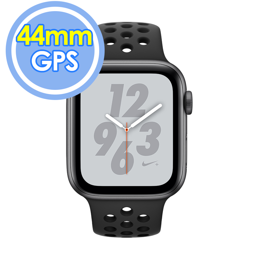 Apple Watch Nike+ Series 4 GPS 44公釐 太空灰色鋁搭 Anthracite配黑色Nike運動型錶帶