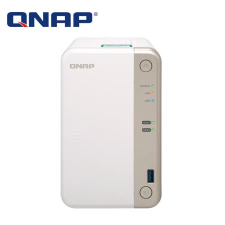 QNAP TS-251B-4G
2 Bays NAS伺服器