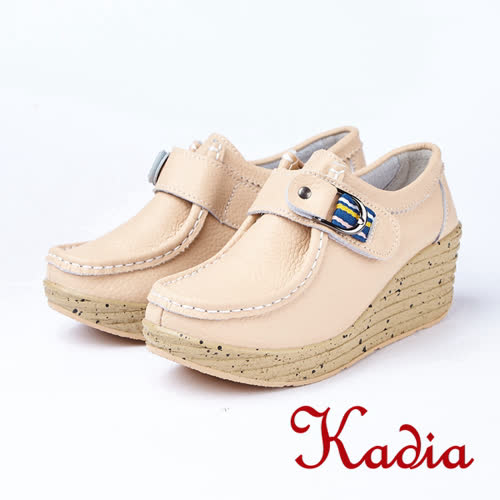 kadia.素面簡約牛皮休閒鞋(8511-30棕色)