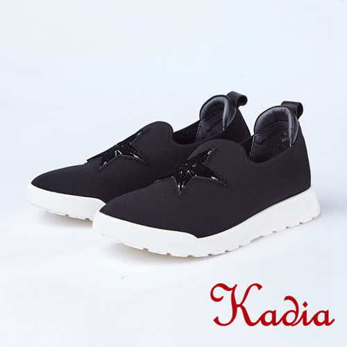 kadia.休閒時尚 星星透氣休閒鞋(8514-95黑色)
