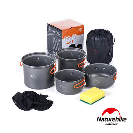Naturehike 戶外野營
鋁合金不沾鍋套鍋組 2-3人