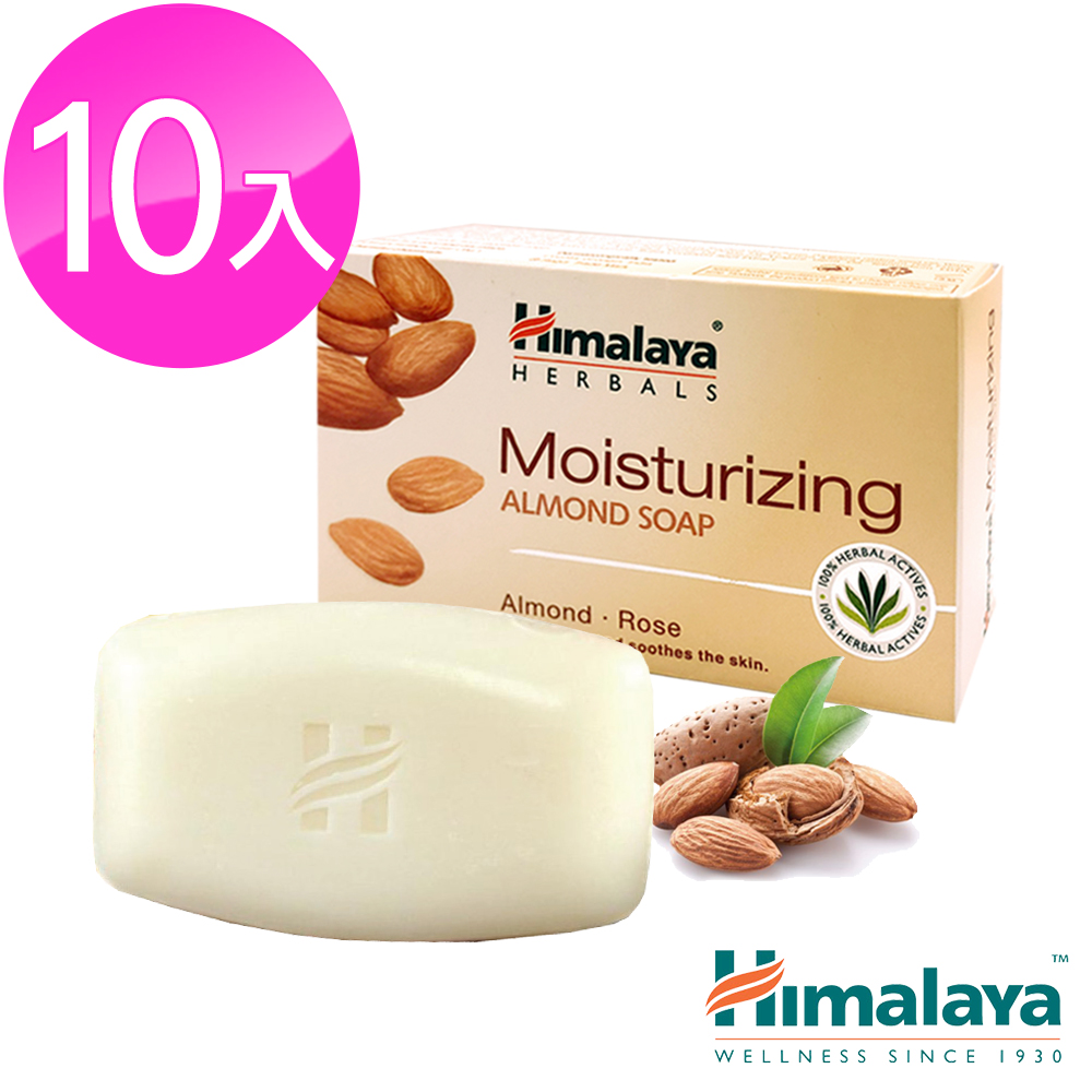 【Himalaya 喜馬拉雅】玫瑰杏仁香皂75g 10入組