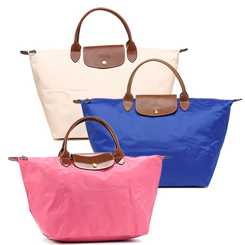 Longchamp 經典高彩度可摺疊水餃包_ 短把/中/多色