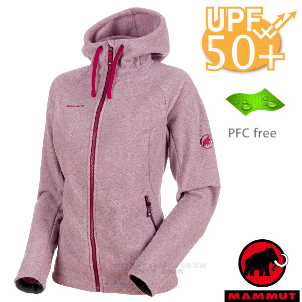 【瑞士 MAMMUT 長毛象】女新款 Yampa Advanced 輕量彈性保暖刷毛連帽外套.休閒夾克/抗紫外線UPF 50+/1010-22240-40007 葡萄紫