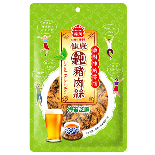 義美健康純豬肉絲-海苔芝麻65g