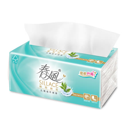 《春風》SILLACE乳霜植萃抽取衛生紙(110抽*10包*6串)/箱