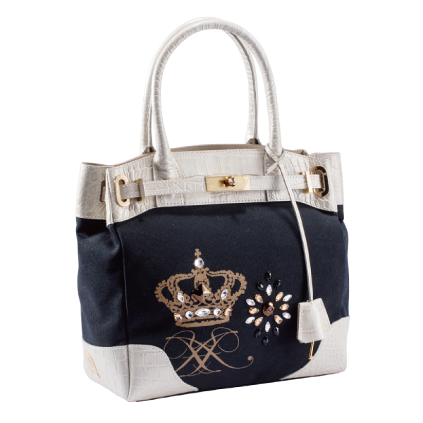 A.D.M.J. 皇冠水晶 COVA-TOTE(BLACK)