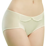 【思薇爾】豬寶貝自由風系列M-XL素面中低腰平口內褲(香草奶) M