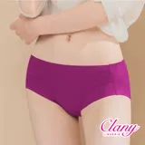 Clany 可蘭霓 無痕透氣超健康竹炭包臀中腰M-XL內褲 羅蘭紫 2186-95 抑菌消臭 台灣製