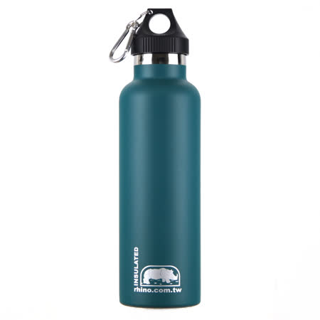 犀牛RHINO Vacuum Bottle雙層不鏽鋼保溫水壺750ml-清綠