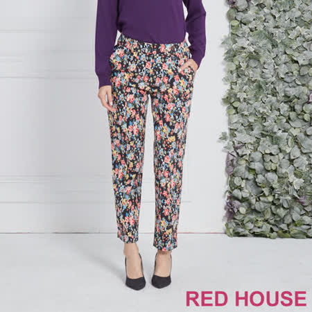 Red House 蕾赫斯
滿版花朵長褲(黑色)