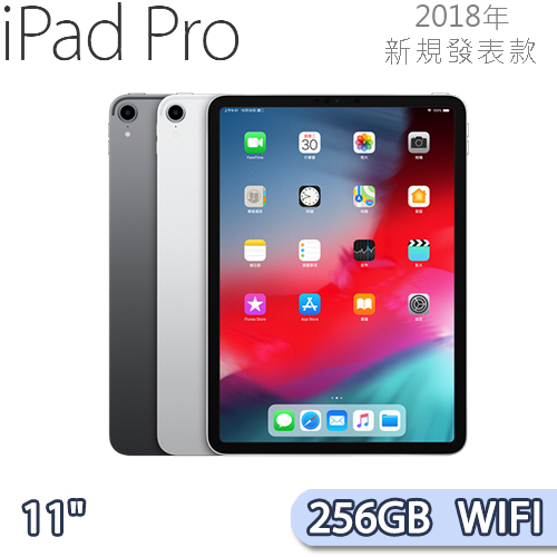 2018新款 Apple iPad Pro 11吋 Wi-Fi版 256GB 附贈筆槽保護套&抗刮保護貼