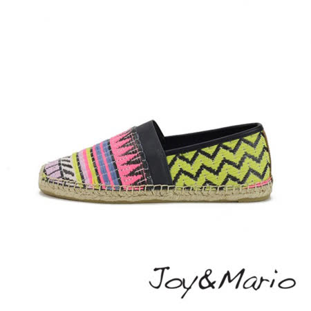 【Joy&Mario】繽紛民族風設計休閒鞋 - 01265W PINK