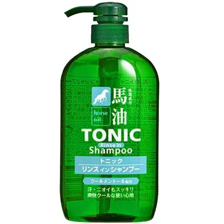 日本熊野 TONIC馬油雙效清爽洗髮精600ml