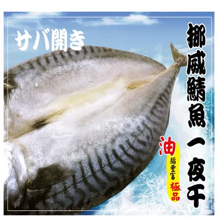 海撰嚴選 挪威鯖魚一夜干350g Friday購物