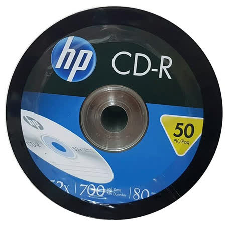 惠普 HP LOGO CD-R 52X 700MB 空白光碟片 100片