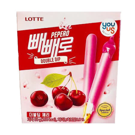 樂天 LOTTE
櫻桃口味白巧克力棒
