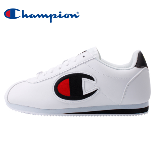 【Champion】FG 街頭流行大Logo女休閒運動鞋-白黑(84-2220101)