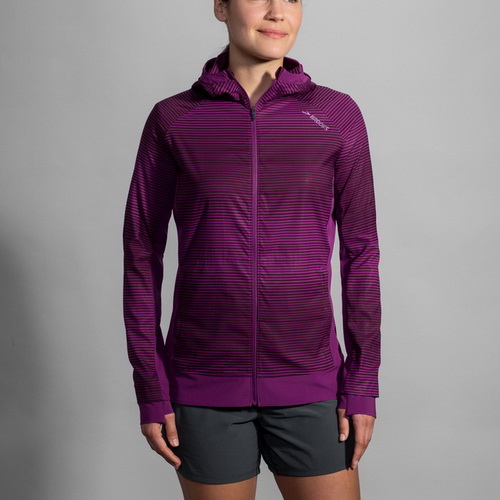BROOKS 女 CANOPY 防風防水外套 紫 (221221594)