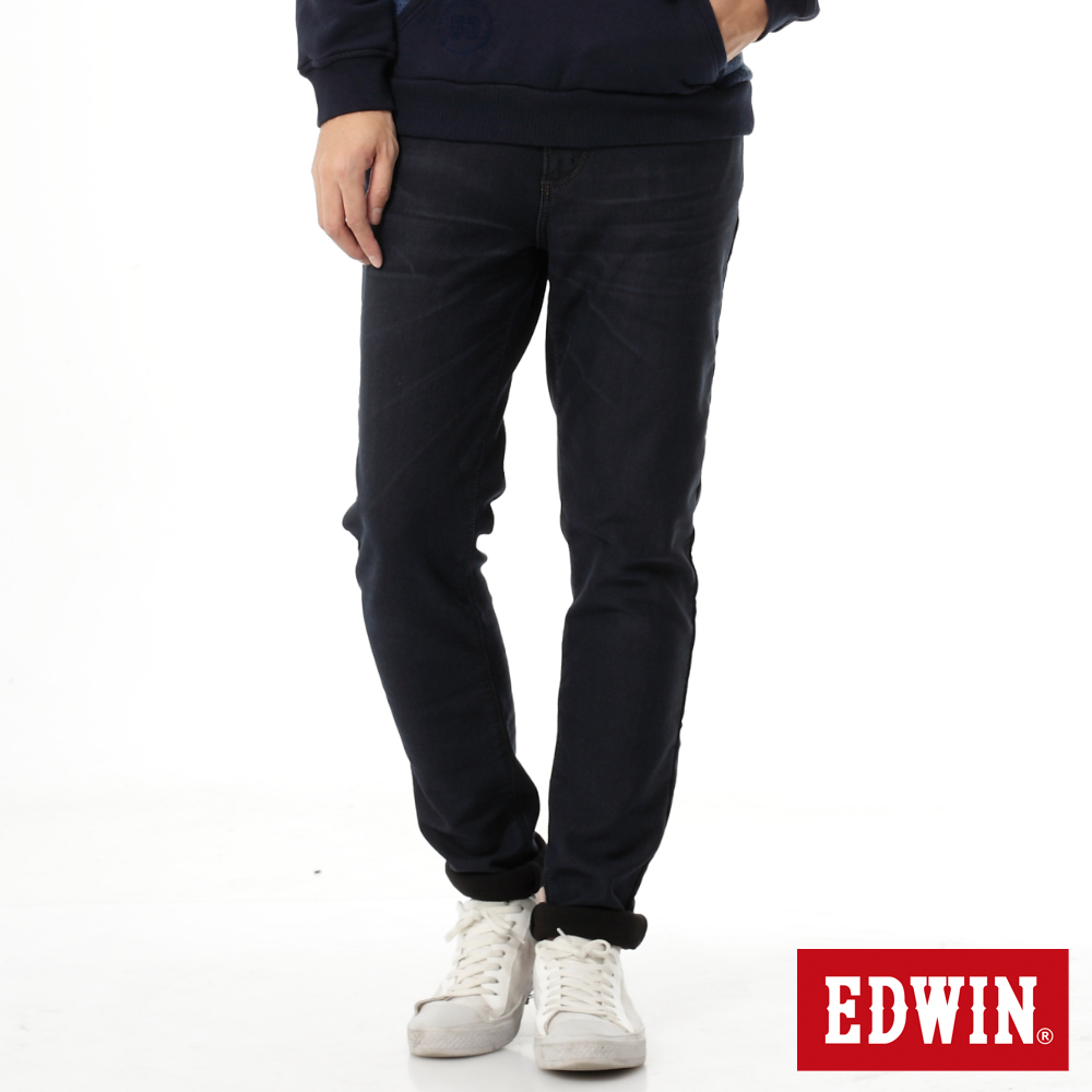 EDWIN JERSEYS 迦績褲 貼合內裡保溫牛仔褲-男-酵洗藍