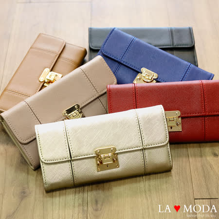 La Moda
防刮十字紋手機長夾