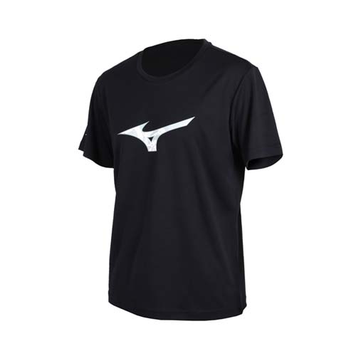 (男) MIZUNO 短袖T恤-短T 短袖上衣 慢跑 路跑 美津濃 黑灰白
